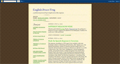 Desktop Screenshot of englishpeacefrog.blogspot.com