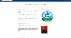 Desktop Screenshot of drupaltips-tricks.blogspot.com