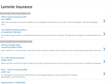 Tablet Screenshot of lemmieinsurance.blogspot.com