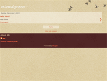 Tablet Screenshot of externalgroove.blogspot.com