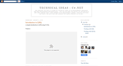 Desktop Screenshot of csharptechniques.blogspot.com