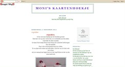 Desktop Screenshot of moniskaartenhoekje.blogspot.com