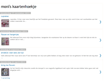 Tablet Screenshot of moniskaartenhoekje.blogspot.com