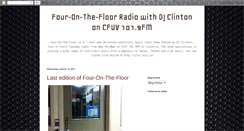 Desktop Screenshot of fouronthefloorradio.blogspot.com