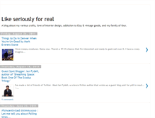 Tablet Screenshot of likeseriouslyforreal.blogspot.com