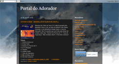 Desktop Screenshot of portaldoadorador.blogspot.com