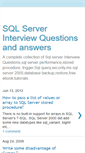 Mobile Screenshot of mssqlinterview.blogspot.com