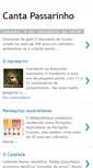 Mobile Screenshot of canta-passarinho.blogspot.com