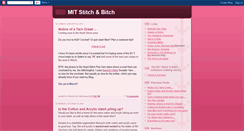 Desktop Screenshot of mitstitchandbitch.blogspot.com