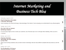 Tablet Screenshot of internetmarketingandbusinesstech.blogspot.com