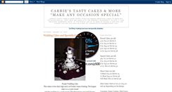 Desktop Screenshot of carriestastycakes.blogspot.com