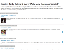 Tablet Screenshot of carriestastycakes.blogspot.com