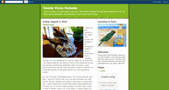 Desktop Screenshot of insidevoiceoutside.blogspot.com