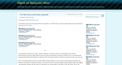 Desktop Screenshot of malaysiadigest.blogspot.com
