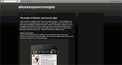 Desktop Screenshot of ahorasoyuncronopio.blogspot.com