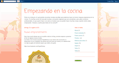 Desktop Screenshot of empezandoenlacocina.blogspot.com