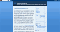 Desktop Screenshot of milosuns-musings.blogspot.com
