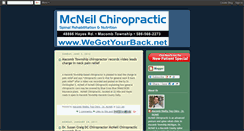 Desktop Screenshot of mcneilchiropractic.blogspot.com