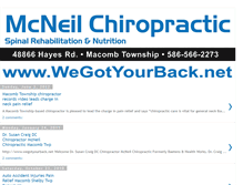 Tablet Screenshot of mcneilchiropractic.blogspot.com