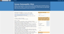 Desktop Screenshot of carusohomeopathy.blogspot.com