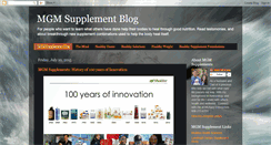 Desktop Screenshot of mgmsupplement.blogspot.com