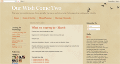 Desktop Screenshot of ourwishcometwo.blogspot.com