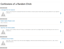 Tablet Screenshot of confessionsofarandomchick.blogspot.com