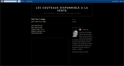 Desktop Screenshot of couteaux-du-cam-vendre.blogspot.com