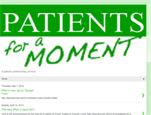 Tablet Screenshot of patientsforamoment.blogspot.com