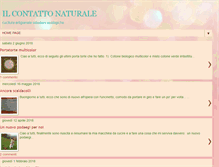 Tablet Screenshot of ilcontattonaturale.blogspot.com