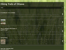 Tablet Screenshot of hikingottawa.blogspot.com