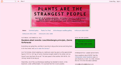 Desktop Screenshot of plantsarethestrangestpeople.blogspot.com