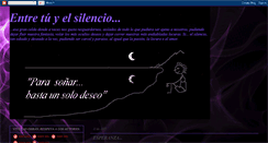 Desktop Screenshot of entretuyelsilencio.blogspot.com