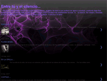 Tablet Screenshot of entretuyelsilencio.blogspot.com