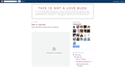 Desktop Screenshot of notaloveblog.blogspot.com