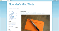 Desktop Screenshot of flounders-mindthots.blogspot.com