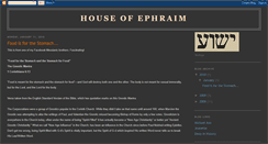 Desktop Screenshot of partofthehouseofephraim.blogspot.com