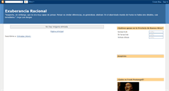 Desktop Screenshot of exuberanciaracional.blogspot.com