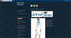 Desktop Screenshot of partywearsherwani.blogspot.com