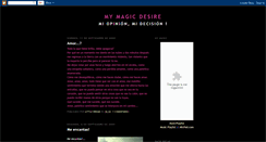 Desktop Screenshot of mymagicdesire.blogspot.com