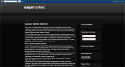 Desktop Screenshot of naijamarket1.blogspot.com