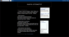 Desktop Screenshot of hanya-otomotif.blogspot.com