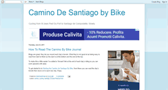 Desktop Screenshot of caminodesantiagobybike.blogspot.com