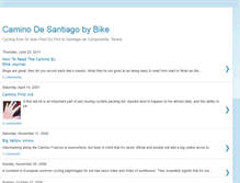 Tablet Screenshot of caminodesantiagobybike.blogspot.com