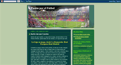 Desktop Screenshot of apasionadosporelfutbol.blogspot.com