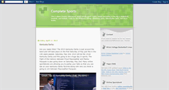 Desktop Screenshot of completesports.blogspot.com