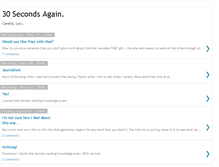Tablet Screenshot of 30secondsagain.blogspot.com