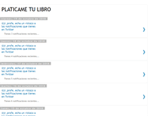 Tablet Screenshot of platicametulibro.blogspot.com