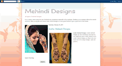 Desktop Screenshot of mehindidesigns.blogspot.com