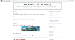 Desktop Screenshot of maxmillerart.blogspot.com